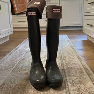 Hunter tall rain boots